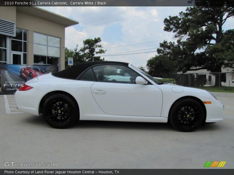 Carrara White / Black 2010 Porsche 911 Carrera Cabriolet