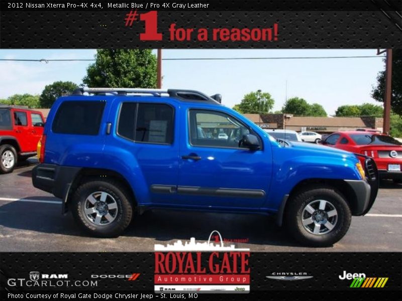Metallic Blue / Pro 4X Gray Leather 2012 Nissan Xterra Pro-4X 4x4