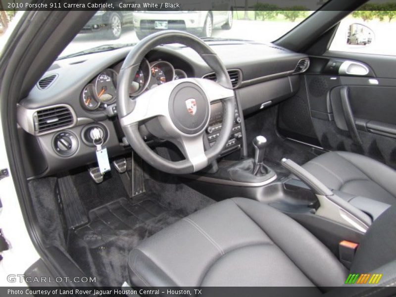 Carrara White / Black 2010 Porsche 911 Carrera Cabriolet