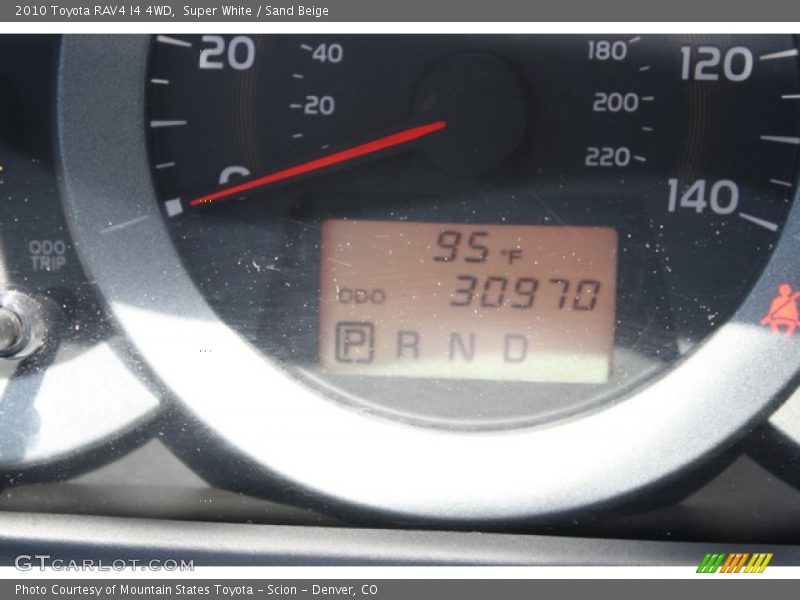 Super White / Sand Beige 2010 Toyota RAV4 I4 4WD