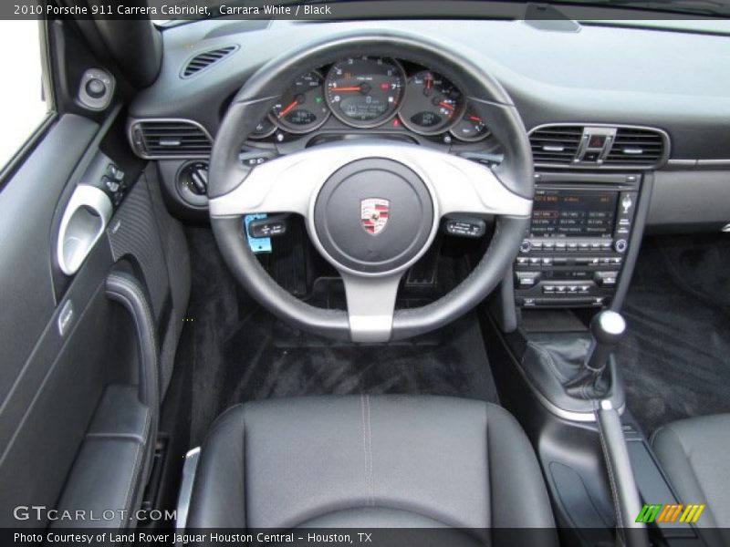 Carrara White / Black 2010 Porsche 911 Carrera Cabriolet