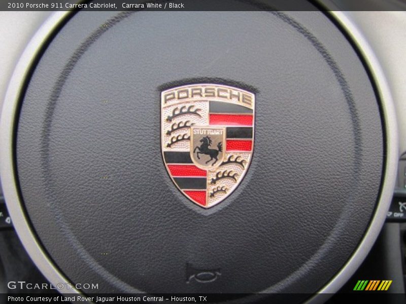 Carrara White / Black 2010 Porsche 911 Carrera Cabriolet