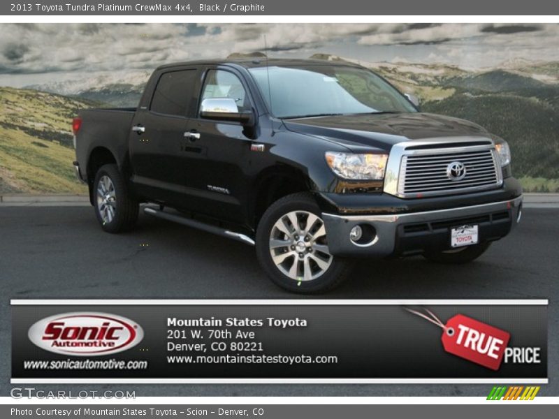 Black / Graphite 2013 Toyota Tundra Platinum CrewMax 4x4