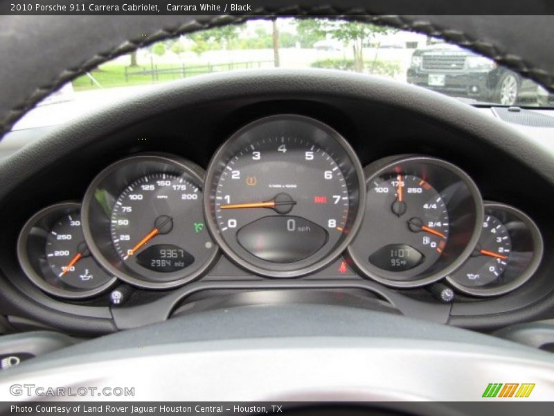Carrara White / Black 2010 Porsche 911 Carrera Cabriolet
