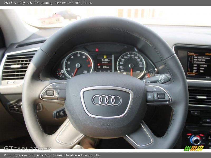 Ice Silver Metallic / Black 2013 Audi Q5 3.0 TFSI quattro