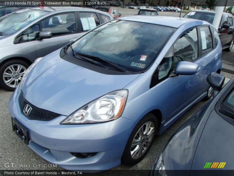 Tidewater Blue Metallic / Sport Black 2010 Honda Fit Sport