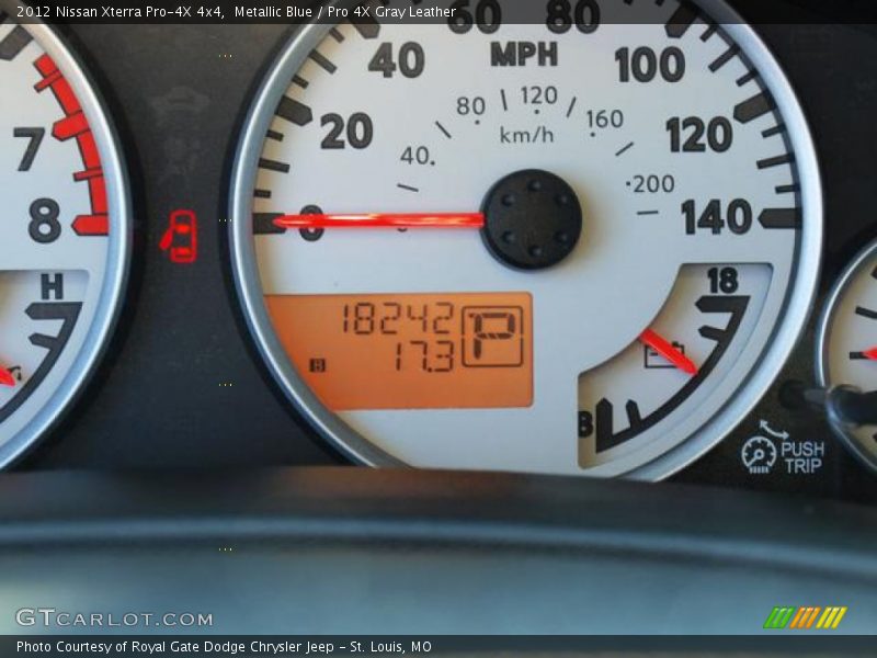 Metallic Blue / Pro 4X Gray Leather 2012 Nissan Xterra Pro-4X 4x4