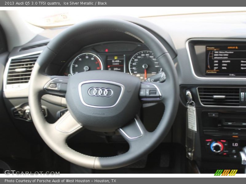 Ice Silver Metallic / Black 2013 Audi Q5 3.0 TFSI quattro