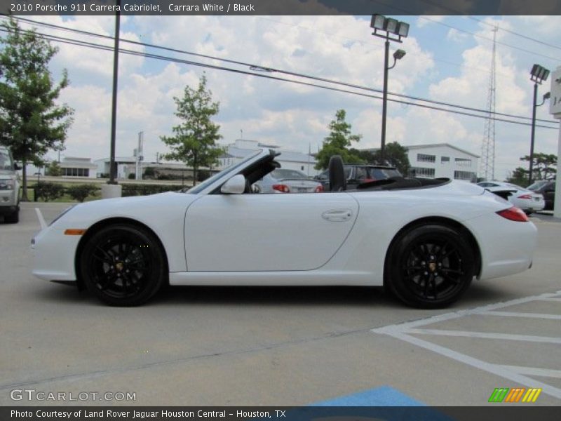 Carrara White / Black 2010 Porsche 911 Carrera Cabriolet