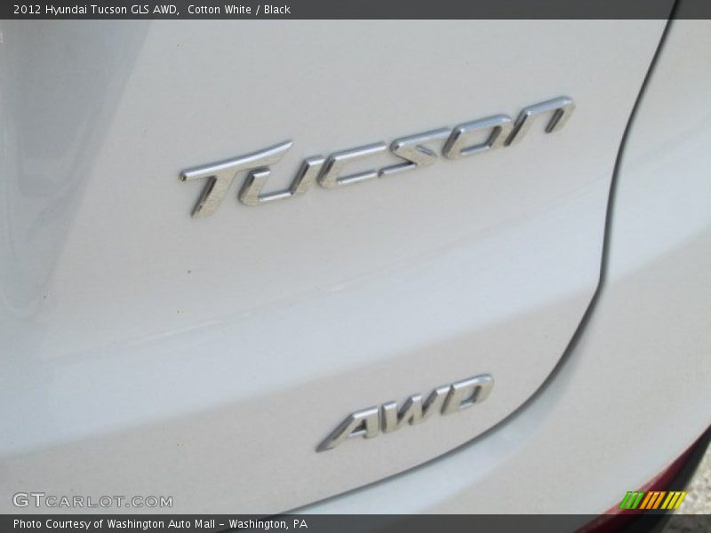 Cotton White / Black 2012 Hyundai Tucson GLS AWD