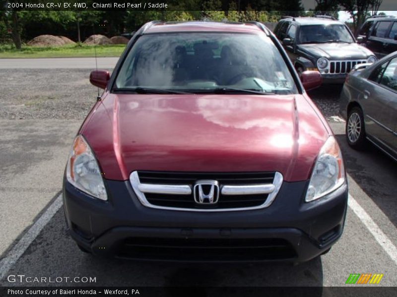 Chianti Red Pearl / Saddle 2004 Honda CR-V EX 4WD
