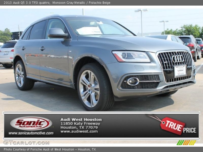 Monsoon Gray Metallic / Pistachio Beige 2013 Audi Q5 3.0 TFSI quattro
