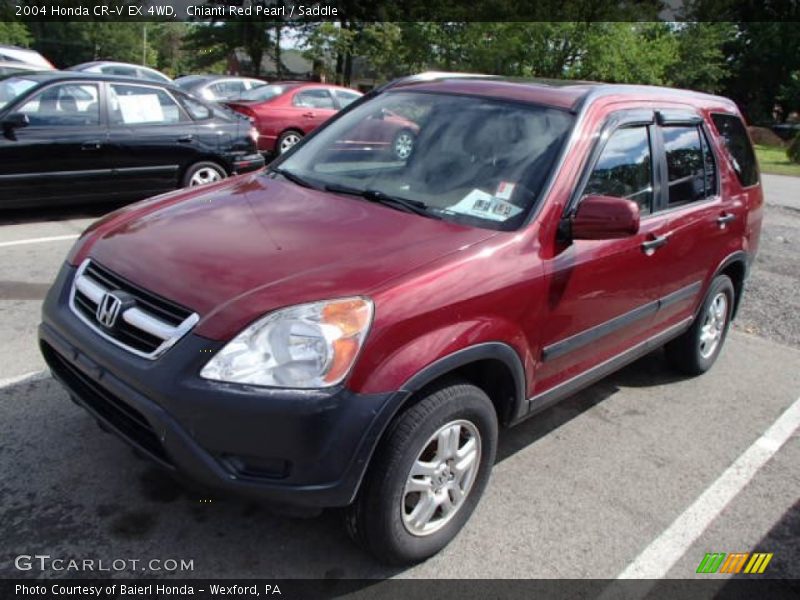 Chianti Red Pearl / Saddle 2004 Honda CR-V EX 4WD