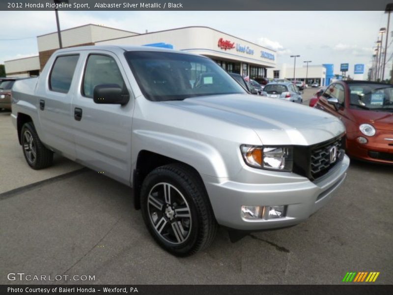 Alabaster Silver Metallic / Black 2012 Honda Ridgeline Sport