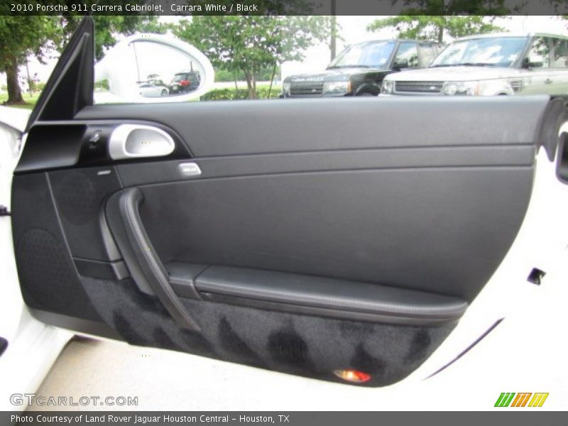 Carrara White / Black 2010 Porsche 911 Carrera Cabriolet