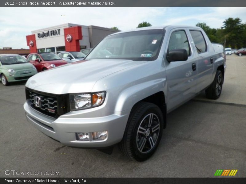 Alabaster Silver Metallic / Black 2012 Honda Ridgeline Sport