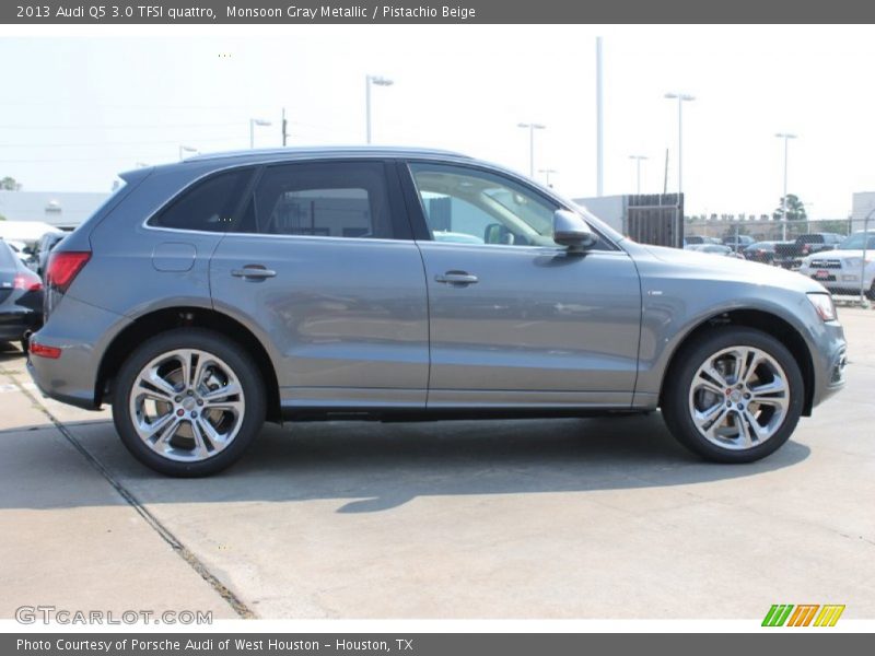 Monsoon Gray Metallic / Pistachio Beige 2013 Audi Q5 3.0 TFSI quattro