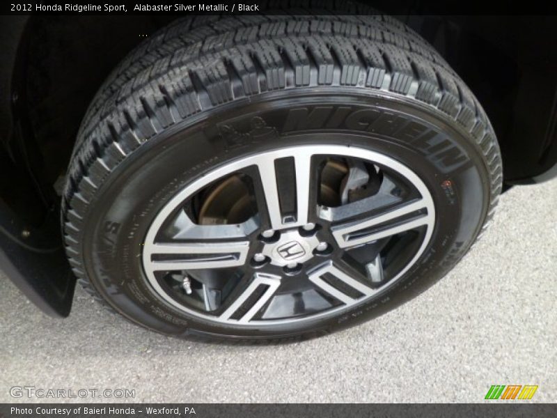 Alabaster Silver Metallic / Black 2012 Honda Ridgeline Sport