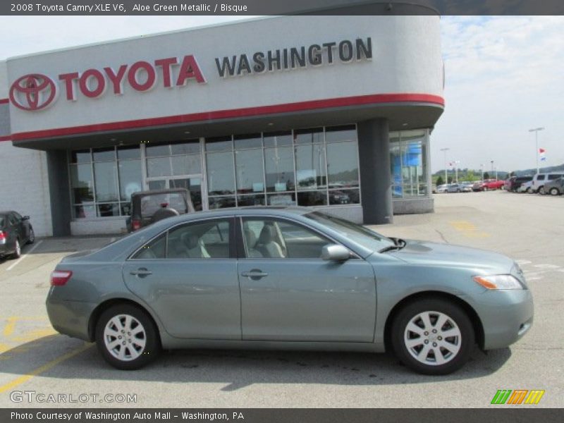 Aloe Green Metallic / Bisque 2008 Toyota Camry XLE V6