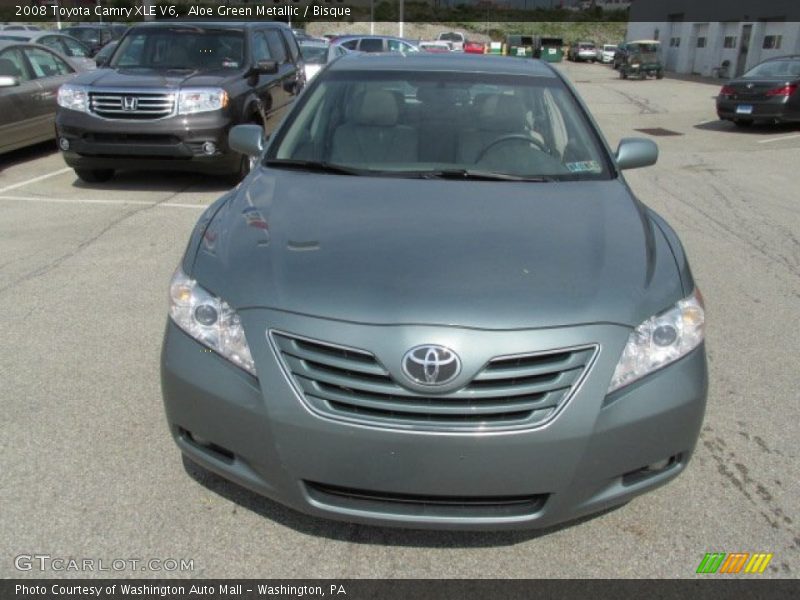Aloe Green Metallic / Bisque 2008 Toyota Camry XLE V6