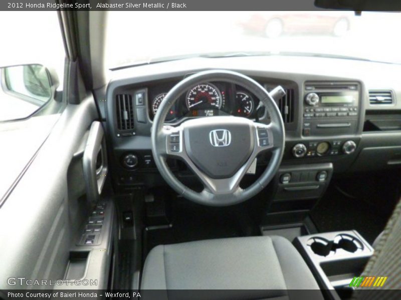 Alabaster Silver Metallic / Black 2012 Honda Ridgeline Sport