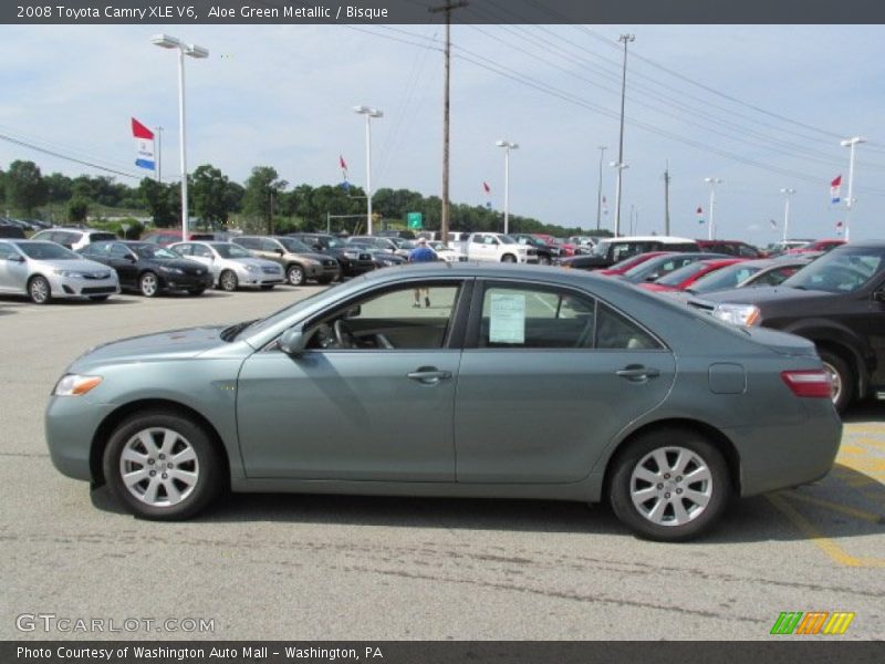 Aloe Green Metallic / Bisque 2008 Toyota Camry XLE V6