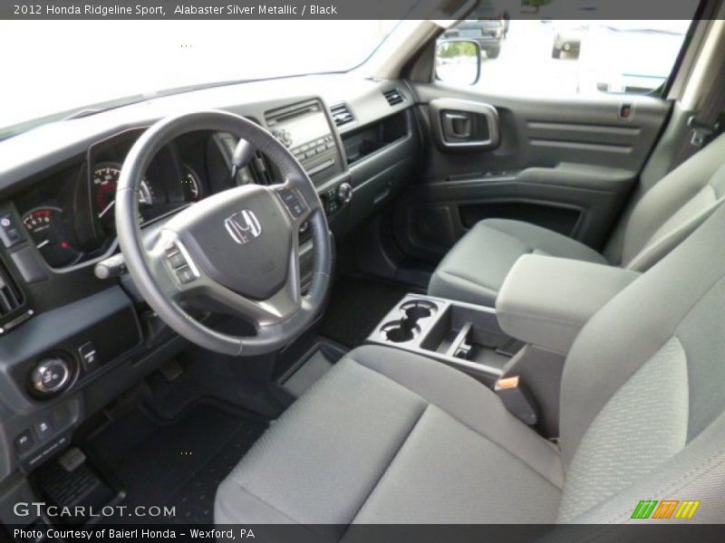 Alabaster Silver Metallic / Black 2012 Honda Ridgeline Sport