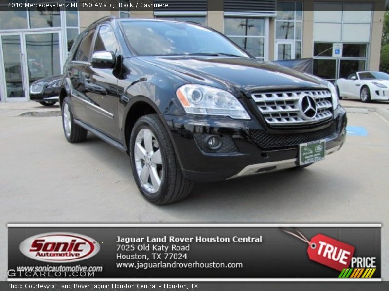 Black / Cashmere 2010 Mercedes-Benz ML 350 4Matic