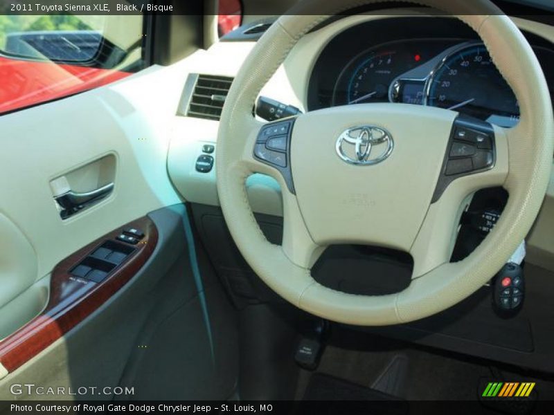 Black / Bisque 2011 Toyota Sienna XLE