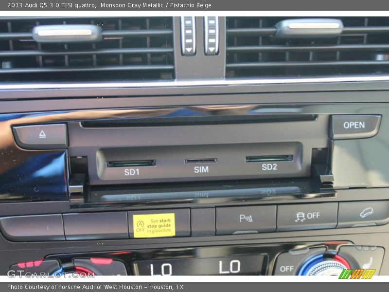 Monsoon Gray Metallic / Pistachio Beige 2013 Audi Q5 3.0 TFSI quattro