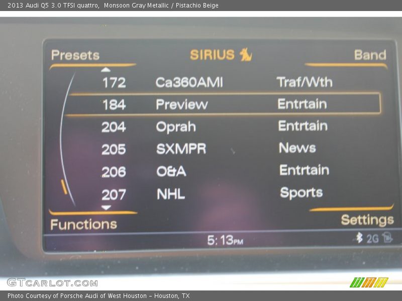 Monsoon Gray Metallic / Pistachio Beige 2013 Audi Q5 3.0 TFSI quattro