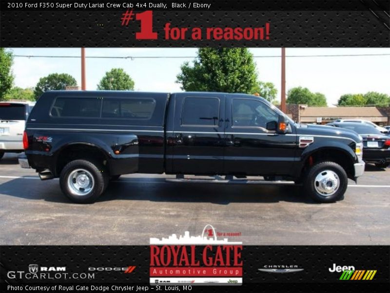 Black / Ebony 2010 Ford F350 Super Duty Lariat Crew Cab 4x4 Dually