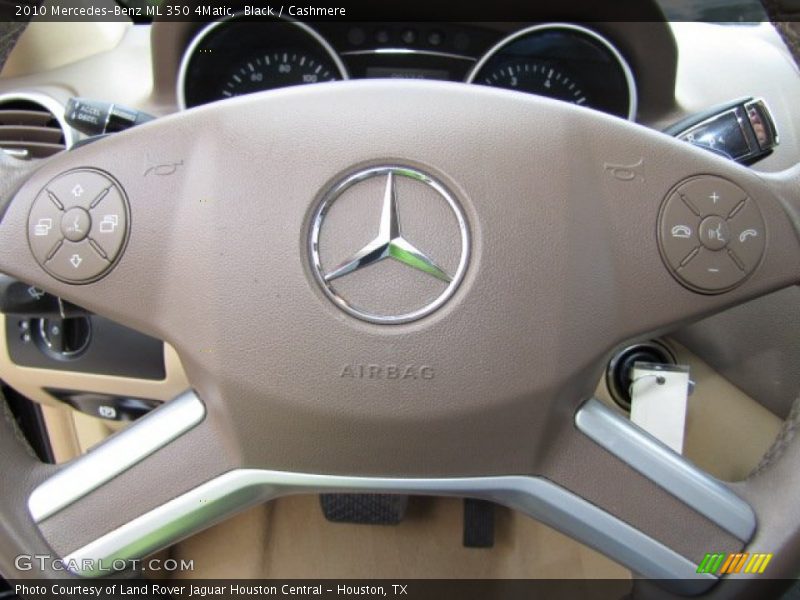 Black / Cashmere 2010 Mercedes-Benz ML 350 4Matic