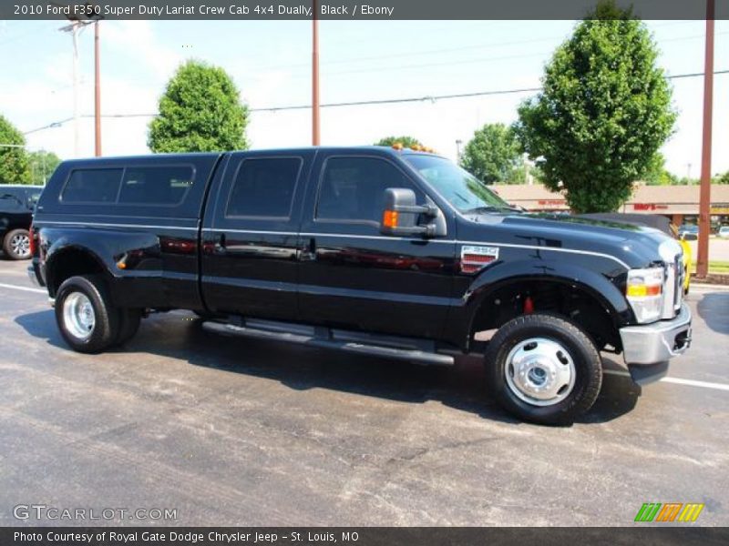 Black / Ebony 2010 Ford F350 Super Duty Lariat Crew Cab 4x4 Dually