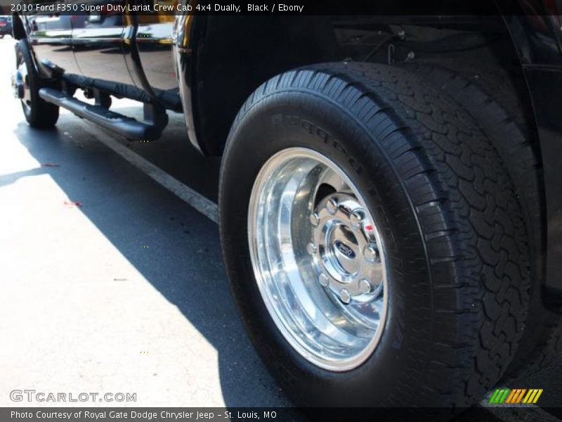 Black / Ebony 2010 Ford F350 Super Duty Lariat Crew Cab 4x4 Dually