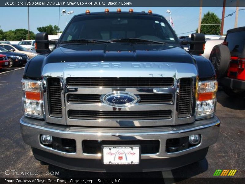 Black / Ebony 2010 Ford F350 Super Duty Lariat Crew Cab 4x4 Dually