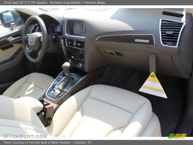 Monsoon Gray Metallic / Pistachio Beige 2013 Audi Q5 3.0 TFSI quattro