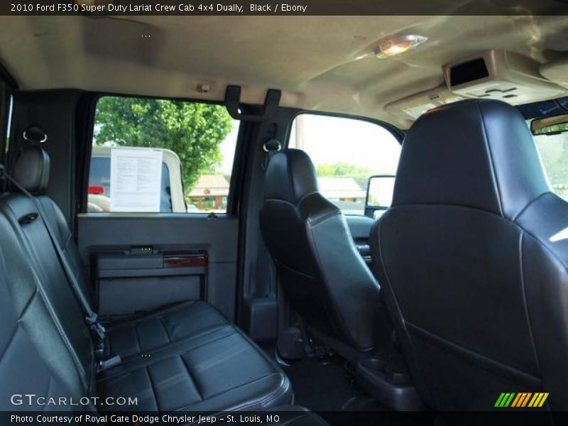 Black / Ebony 2010 Ford F350 Super Duty Lariat Crew Cab 4x4 Dually