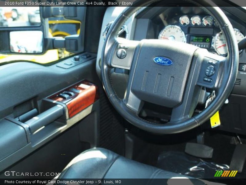 Black / Ebony 2010 Ford F350 Super Duty Lariat Crew Cab 4x4 Dually