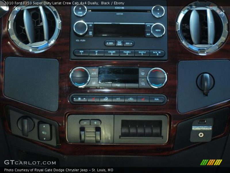 Black / Ebony 2010 Ford F350 Super Duty Lariat Crew Cab 4x4 Dually