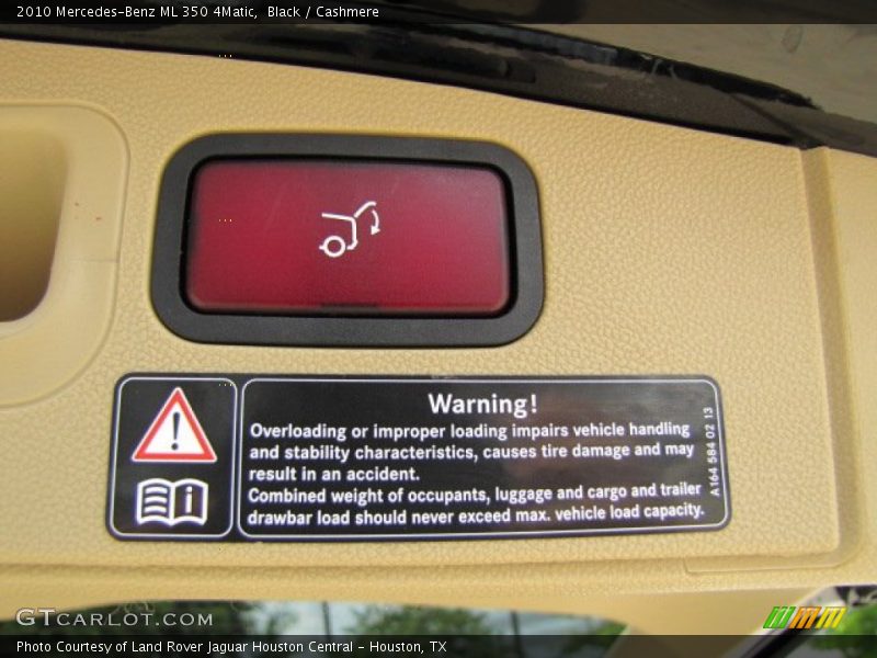 Black / Cashmere 2010 Mercedes-Benz ML 350 4Matic