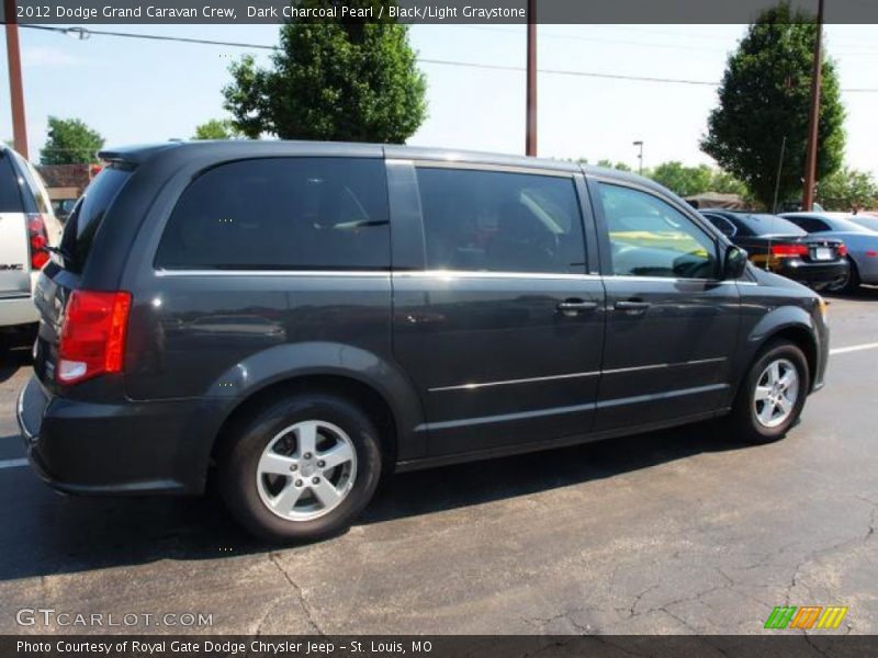 Dark Charcoal Pearl / Black/Light Graystone 2012 Dodge Grand Caravan Crew