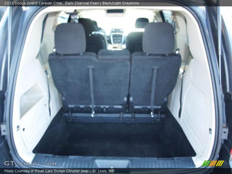 Dark Charcoal Pearl / Black/Light Graystone 2012 Dodge Grand Caravan Crew