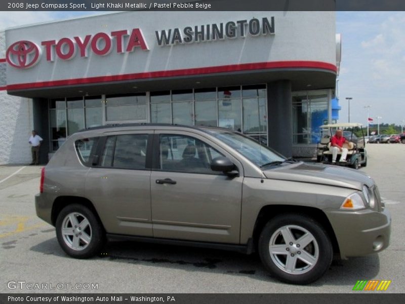 Light Khaki Metallic / Pastel Pebble Beige 2008 Jeep Compass Sport
