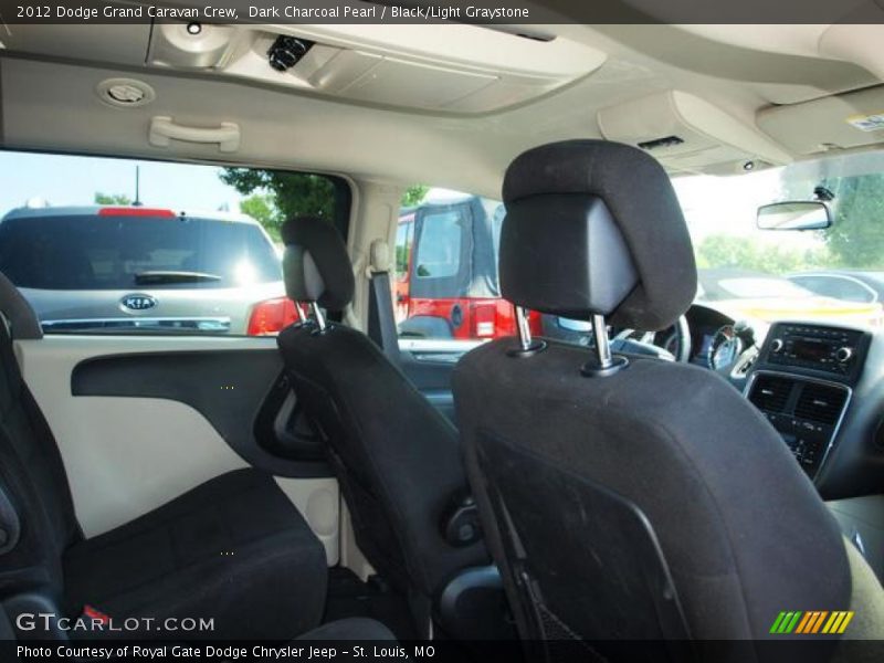 Dark Charcoal Pearl / Black/Light Graystone 2012 Dodge Grand Caravan Crew