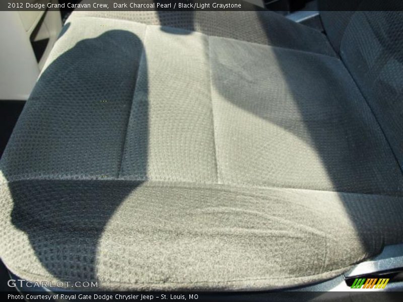Dark Charcoal Pearl / Black/Light Graystone 2012 Dodge Grand Caravan Crew