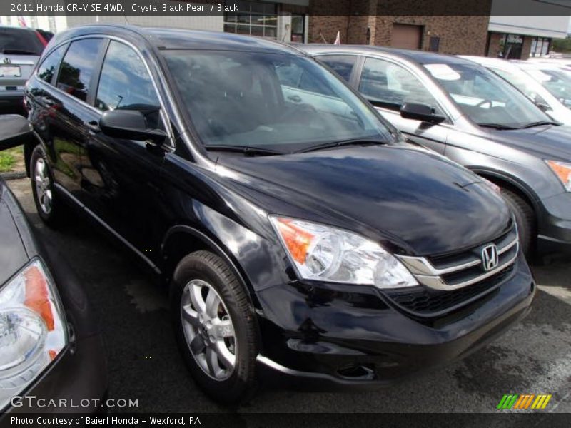 Crystal Black Pearl / Black 2011 Honda CR-V SE 4WD