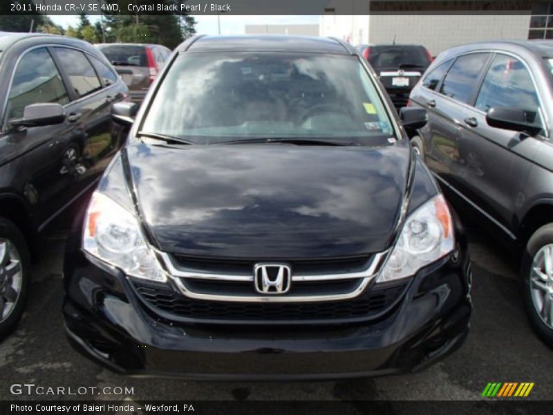 Crystal Black Pearl / Black 2011 Honda CR-V SE 4WD