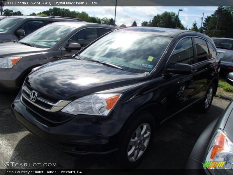 Crystal Black Pearl / Black 2011 Honda CR-V SE 4WD