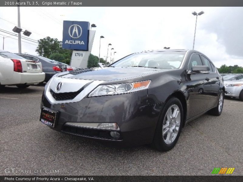 Grigio Metallic / Taupe 2010 Acura TL 3.5